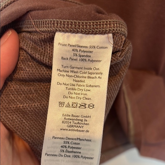 Eddie Bauer Brown Polo Shirt Classic Knit Design - Picture 5 of 6